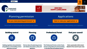 What Planningportal.co.uk website looked like in 2019 (5 years ago)