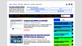 What Pendaftaranonline.web.id website looked like in 2019 (5 years ago)