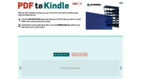 What Pdf2kindle.com website looked like in 2019 (5 years ago)