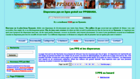 What Ppsmania.fr website looked like in 2019 (5 years ago)