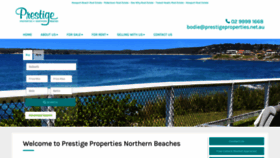 What Prestigeproperties.net.au website looked like in 2019 (5 years ago)