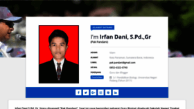 What Pandani.web.id website looked like in 2019 (5 years ago)