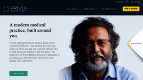 What Priviamedicalgroup.com website looked like in 2019 (5 years ago)