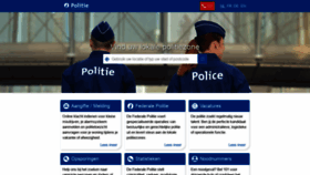 What Politie.be website looked like in 2019 (5 years ago)
