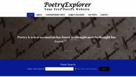 What Poetryexplorer.net website looked like in 2019 (5 years ago)
