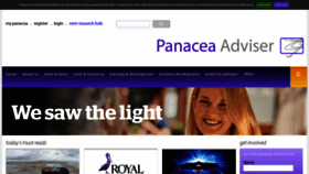 What Panaceaadviser.com website looked like in 2019 (5 years ago)