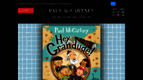 What Paulmccartney.com website looked like in 2019 (5 years ago)