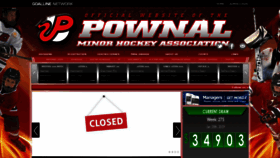 What Pownalminorhockey.com website looked like in 2019 (5 years ago)