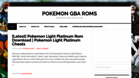 What Pokemongbaroms.com website looked like in 2019 (5 years ago)