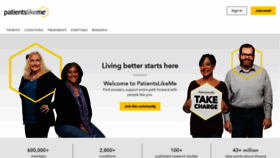 What Patientslikeme.com website looked like in 2019 (5 years ago)