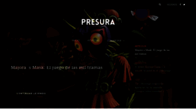 What Presura.es website looked like in 2019 (5 years ago)