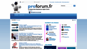 What Proforum.fr website looked like in 2019 (5 years ago)