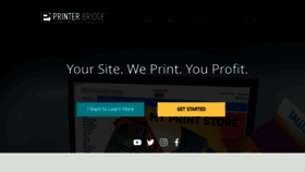 What Printerbridge.com website looked like in 2019 (5 years ago)
