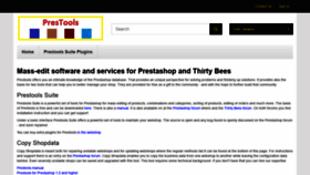 What Prestools.com website looked like in 2019 (5 years ago)