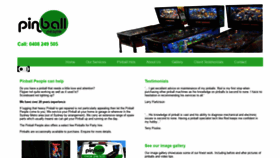 What Pinballpeople.com.au website looked like in 2019 (5 years ago)