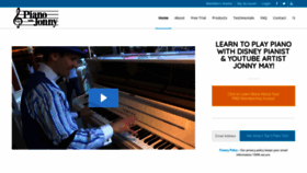 What Pianowithjonny.com website looked like in 2019 (5 years ago)