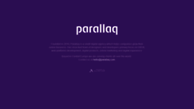 What Parallaq.com website looked like in 2019 (5 years ago)