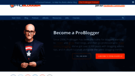 What Problogger.net website looked like in 2019 (5 years ago)