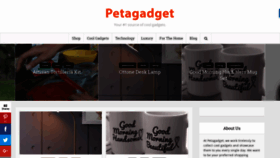 What Petagadget.com website looked like in 2019 (5 years ago)