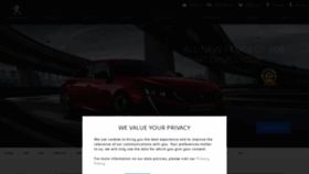 What Peugeot.co.uk website looked like in 2019 (5 years ago)