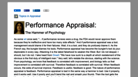 What Performance-appraisal.com website looked like in 2019 (5 years ago)
