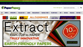 What Paperpapers.com website looked like in 2019 (5 years ago)