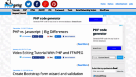 What Phpgang.com website looked like in 2019 (5 years ago)