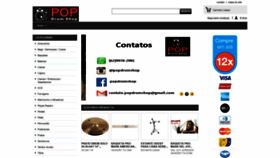 What Popdrumshop.com.br website looked like in 2019 (5 years ago)