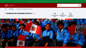 What Presidencia.gob.pe website looked like in 2019 (5 years ago)