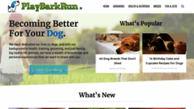 What Playbarkrun.com website looked like in 2019 (5 years ago)