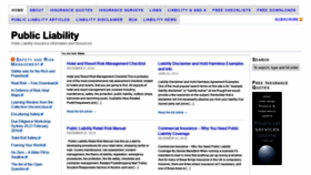 What Publicliability.net.au website looked like in 2019 (5 years ago)