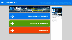 What Putovanja.rs website looked like in 2019 (5 years ago)