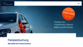 What Parken.frankfurt-airport.de website looked like in 2019 (5 years ago)