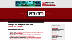 What Patentlyo.com website looked like in 2019 (5 years ago)