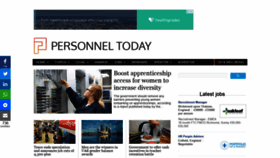 What Personneltoday.com website looked like in 2019 (5 years ago)