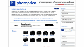 What Photoprice.ca website looked like in 2019 (5 years ago)