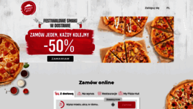 What Pizzahut.pl website looked like in 2019 (5 years ago)