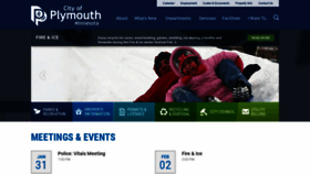 What Plymouthmn.gov website looked like in 2019 (5 years ago)