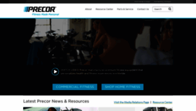 What Precor.com website looked like in 2019 (5 years ago)