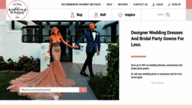 What Preownedweddingdresses.com website looked like in 2019 (5 years ago)