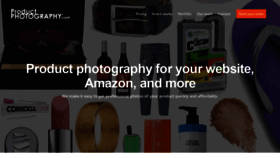 What Productphotography.com website looked like in 2019 (5 years ago)