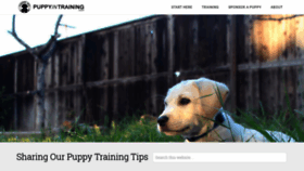 What Puppyintraining.com website looked like in 2019 (5 years ago)