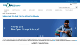 What Pubs.opengroup.org website looked like in 2019 (5 years ago)