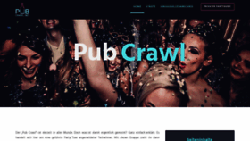 What Pub-crawl.net website looked like in 2019 (5 years ago)
