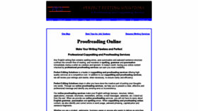 What Perfectediting.com website looked like in 2019 (6 years ago)