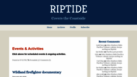 What Pacificariptide.com website looked like in 2019 (5 years ago)