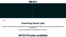 What Proxy-list.download website looked like in 2019 (5 years ago)