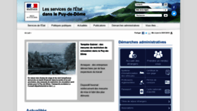 What Puy-de-dome.gouv.fr website looked like in 2019 (5 years ago)