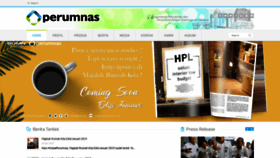 What Perumnas.co.id website looked like in 2019 (5 years ago)