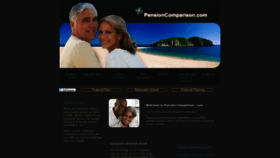 What Pensioncomparison.com website looked like in 2019 (5 years ago)